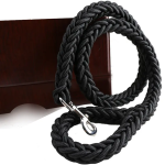 Lesa impletita pentru caine de talie mare, grosime 25mm, 120cm, Negru, Ropet - imagine 4