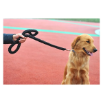 Lesa impletita pentru caine de talie mare, grosime 25mm, 120cm, Negru, Ropet - imagine 6
