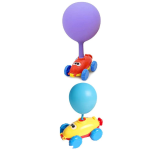 Set Jucarie interactiva cu 10 Baloane, Dispozitiv Lansator pentru Umflarea Baloanelor, 2 x Masina aerodinamica, ROPET - imagine 5