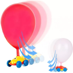 Set Jucarie interactiva cu 10 Baloane, Dispozitiv Lansator pentru Umflarea Baloanelor, 2 x Masina aerodinamica, ROPET - imagine 7