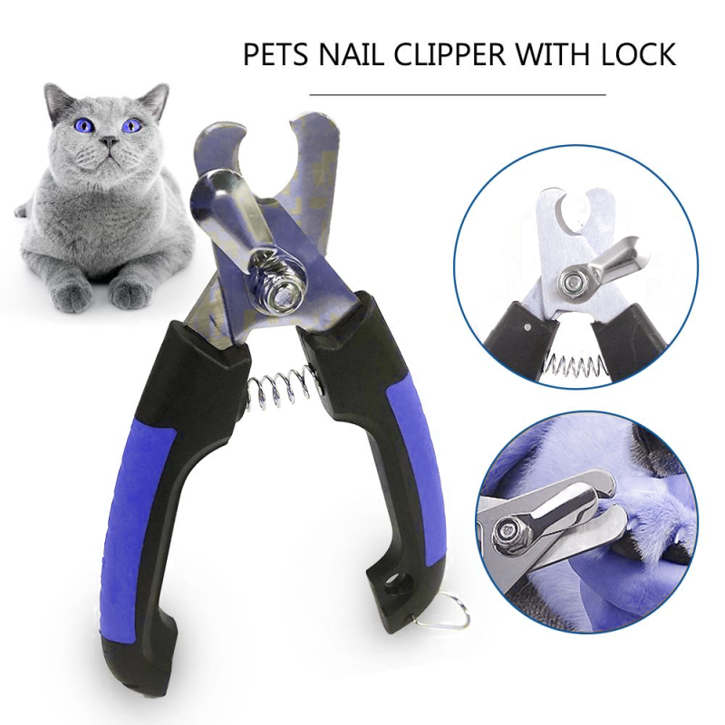 Cleste Profesional Taiat, Scurtat unghii animale, Pisici, Caini, Albastru, Ropet - imagine 6