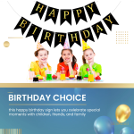 Banner Happy Birthday Ghirlanda Decor Aniversare, Negru, 2.5 m x 17 cm, Ropet - imagine 5