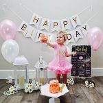 Set 5 Baloane Confetti Si Banner Happy Birthday Alb, Ropet - imagine 4