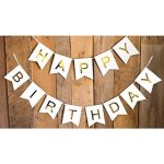 Set 5 Baloane Confetti Si Banner Happy Birthday Alb, Ropet - imagine 5