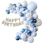 Set Baloane Si Decoratiuni Happy Birthday, Model 761, 86 Bucati, Ropet