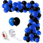 Set Baloane Pentru Arcada, 150 Bucati, Albastru Si Negru, Ropet