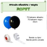 Set Baloane Pentru Arcada, 150 Bucati, Albastru Si Negru, Ropet - imagine 2