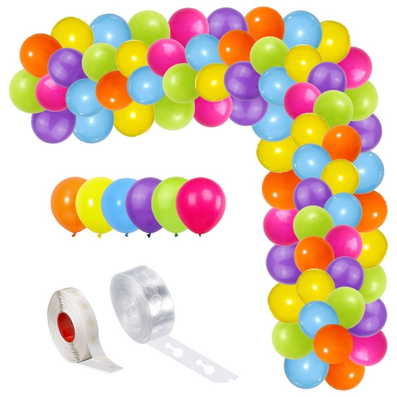 Set aranjament baloane pentru arcada Set Baloane Pentru Arcada, 150 Bucati, Multicolor, Ropet - imagine 1
