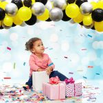 Set Baloane Pentru Arcada, 150 Bucati, Negru, Galben Si Argintiu, Ropet - imagine 4
