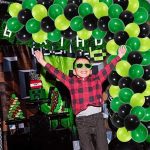 Set Baloane Pentru Arcada Cu Ghirlanda Happy Birthday, 115 Bucati, Negru Si Verde, Ropet - imagine 4