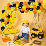 Set Baloane Pentru Arcada, 150 Bucati, Portocaliu, Galben, Negru Si Argintiu, Ropet - imagine 3
