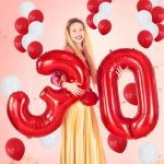 Set Baloane Pentru Arcada, 150 Bucati, Rosu Si Alb, Ropet - imagine 6