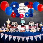 Set Baloane Pentru Arcada Cu Ghirlanda Happy Birthday, 115 Bucati, Rosu, Albastru Si Auriu, Ropet - imagine 5