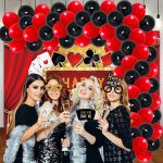 Set Baloane Pentru Arcada, 150 Bucati, Rosu Si Negru, Ropet - imagine 5