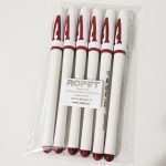 Set 6 Pixuri Cu Gel, 0.5 mm, Rosu, Ropet - imagine 3