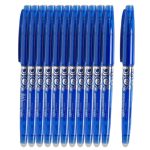 Set 12 Pixuri Roller Cu Radiera, 0.7 mm, Albastru