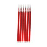 Set 6 Rezerve Roller Compatibile Pilot Frixion, 0.7 mm, Rosu, Ropet