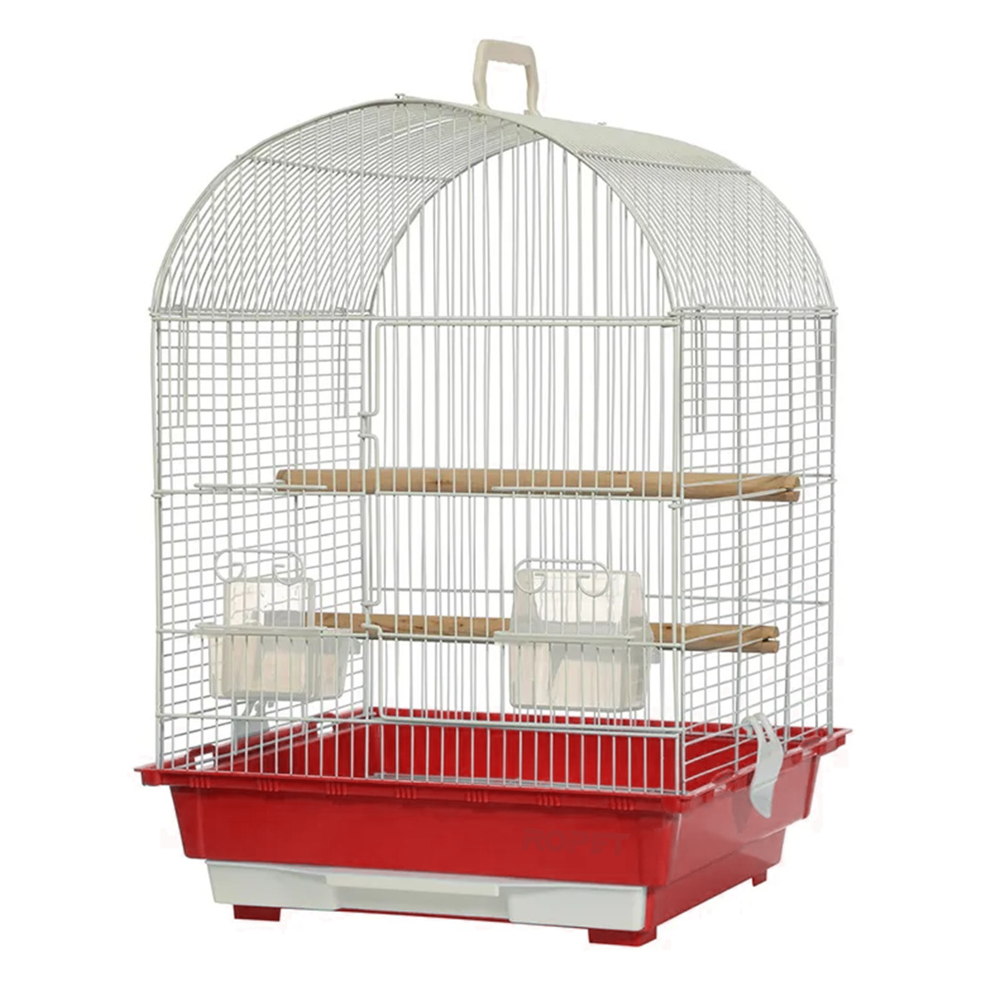 Colivie pentru pasari 40X40X57 cm Colivie pentru pasari 40X40X57 cm, Tava Rosu - imagine 1