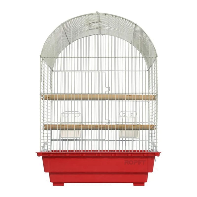 Colivie pentru pasari 40X40X57 cm, Tava Rosu - imagine 4