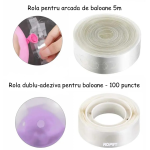 Set Banda Pentru Arcada Baloane, 5 m, Si Banda Cu 100 Puncte Pentru Lipit Baloane, Ropet - imagine 4