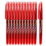 Set 12 Pixuri Roller Cu Radiera, 0.7 mm, Rosu