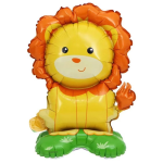Balon Folie Cu Suport Figurina Leu, 60 cm, Ropet