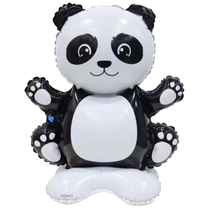 Balon folie cu suport Balon Folie Cu Suport Figurina Panda, 60 cm, Ropet - imagine 1