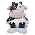 Balon Folie Cu Suport Figurina Vacuta, 60 cm, Ropet