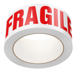Banda Adeziva Tip Scotch FRAGILE, 48 mm x 100 m, Ropet