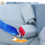 Lesa centura de siguranta auto pentru caini, pisici sau alte animale de companie, 40-70cm/2.5cm, Albastru, Ropet - imagine 4