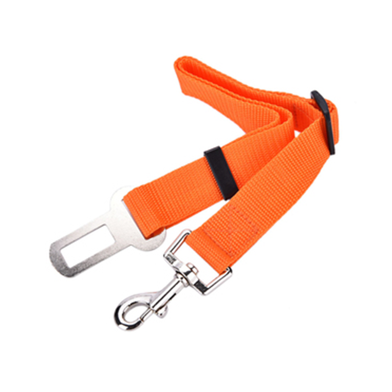 Lesa centura de siguranta auto pentru caini Lesa centura de siguranta auto pentru caini, pisici sau alte animale de companie, 40-70cm/2.5cm, Portocaliu, Ropet - imagine 1