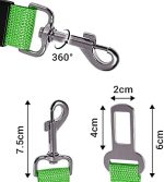 Lesa centura de siguranta auto pentru caini, pisici sau alte animale de companie, 40-70cm/2.5cm, Verde, Ropet - imagine 2