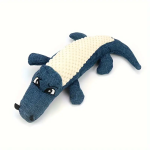 Jucarie crocodil pentru catei Ropet®, 30cm, element sonor, material moale si rezistent, reduce stresul si plictiseala oferind relaxare cainelui tau, albastru