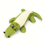 Jucarie crocodil pentru catei Ropet®, 30cm, element sonor, material moale si rezistent, reduce stresul si plictiseala oferind relaxare cainelui tau, verde