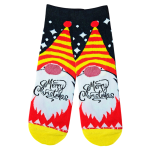 Set 2 perechi Sosete de Craciun dama, Bumbac, moi si fine, Marime 37-41, xmas-5, Ropet