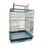 Colivie pentru papagali mari 47X47X65 cm, deschidere acoperis, Nr.904, Albastru