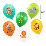 Set 20 Baloane Latex Animalute Zoo, 30 cm, Ropet - imagine 3