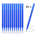 Set 50 Rezerve Roller Compatibile Pilot Frixion, 0.7 mm, Albastru, Ropet