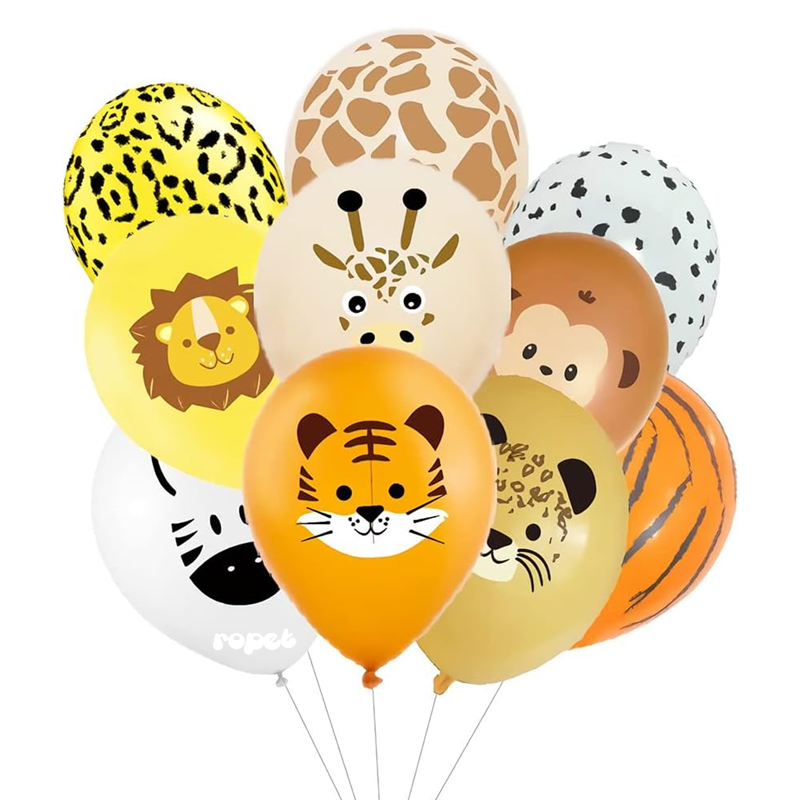 baloane latex junge 1 Set 10 Baloane Latex Jungle Party, 30 cm, Ropet - imagine 1