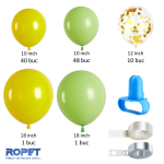 Set Baloane Pentru Arcada, 103 Bucati, Galben Si Verde, Ropet - imagine 2