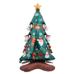 Balon Folie Brad De Craciun, 120 cm, Pentru Sarbatori De Iarna, Ropet