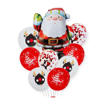 Set 9 Baloane Folie Mos Craciun, 30 cm – 95 cm, Pentru Sarbatori De Iarna, Ropet