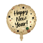 Balon Folie Happy New Year, Maro, 45 cm, Pentru Revelion, Ropet