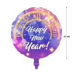 Balon Folie Happy New Year, Mov, 45 cm, Pentru Revelion, Ropet - imagine 2