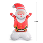 Balon Folie Mos Craciun Pe Picioare, 145 cm, Pentru Sarbatori De Iarna, Ropet - imagine 2