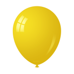 Balon Latex Galben, 30 cm, Ropet