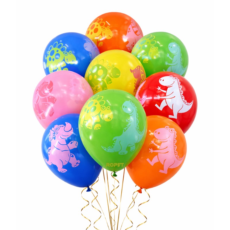 baloane_latex_animalute_color_1 Set 10 Baloane Latex Animale, 30 cm, Ropet - imagine 1