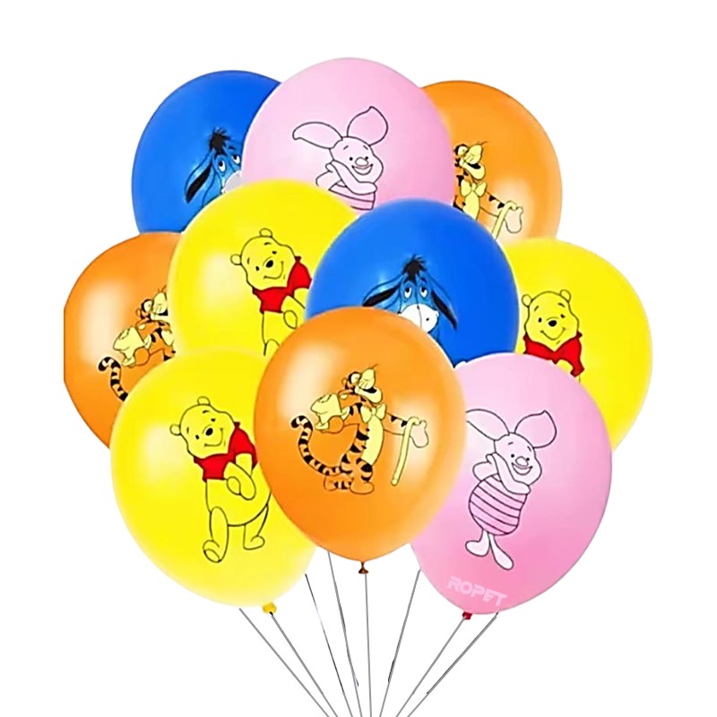 baloane_latex_winnie_the_pooh Set 10 Baloane Latex Winnie The Pooh, 30 cm, Ropet - imagine 1