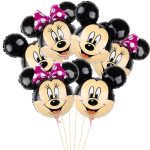 Set 6 Baloane Folie Mickey Mouse Si Minnie Mouse, 30 cm, Ropet
