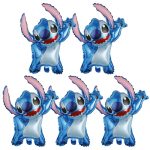 Set 5 Baloane Folie Stitch, 30 cm, Ropet